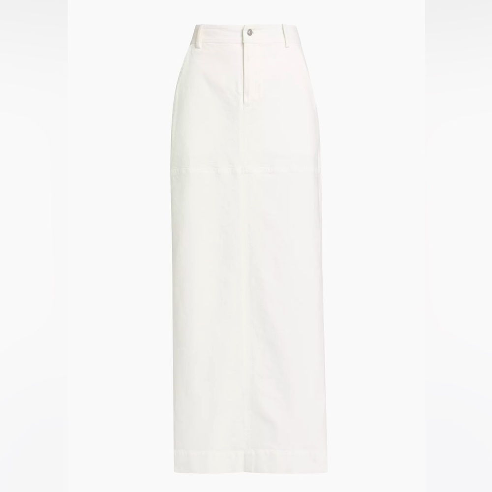 NWT ALC Hunter Denim Maxi Skirt in White